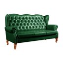 Ver imagem 2 de Sofá 3 Lugares Capitonê Vintage Imperador Chesterfield Verde