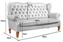 Ver imagem 3 de Sofá 3 Lugares Capitonê Vintage Imperador Chesterfield Branco