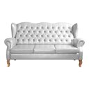 Ver imagem 4 de Sofá 3 Lugares Capitonê Vintage Imperador Chesterfield Branco