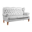 Ver imagem 2 de Sofá 3 Lugares Capitonê Vintage Imperador Chesterfield Branco