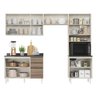 Cozinha Completa Paneleiro Microondas 4 Peças 100% MDF Angelita - 4