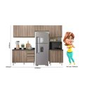 Ver imagem 3 de Cozinha Completa Paneleiro Microondas 4 Peças 100% MDF Angelita