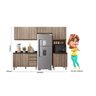 Cozinha Completa Paneleiro Microondas 4 Peças 100% MDF Angelita - 3