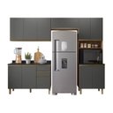 Ver imagem 2 de Cozinha Completa Paneleiro Microondas 4 Peças 100% MDF Angelita