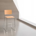 Ver imagem 2 de Banqueta com Assento e Encosto em Fórmica Estrutura em Aço Altura Assento 63cm Lite Espresso Móveis