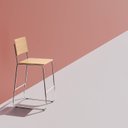 Ver imagem 4 de Banqueta com Assento e Encosto em Fórmica Estrutura em Aço Altura Assento 63cm Lite Espresso Móveis