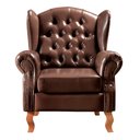 Ver imagem 5 de Conjunto Imperador Sofá com Poltronas Chesterfield Decoração Retrô Vintage Marrom