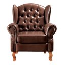 Ver imagem 5 de Conjunto Imperador Sofá com Poltronas Chesterfield Decoração Retrô Vintage Marrom