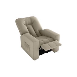 Cadeira Polly do Papai e do Vovô para Descanso - Reclinável - Suede - Sv Decor:bege - 2