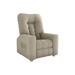 Cadeira Polly do Papai e do Vovô para Descanso - Reclinável - Suede - Sv Decor:bege - 3