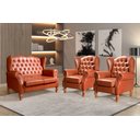 Ver imagem 1 de Conjunto Imperador Sofá com Poltronas Chesterfield Decoração Retrô Vintage