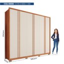 Ver imagem 4 de Guarda-roupa Casal 6 Portas 4 Gavetas com Pés Suburban Espresso Móveis