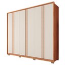 Ver imagem 3 de Guarda-roupa Casal 6 Portas 4 Gavetas com Pés Suburban Espresso Móveis