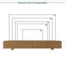 Ver imagem 7 de Rack Liso com Painel Ripado para Tv até 86 Polegadas 230cmx280cm Aruá CabeCasa MadeiraOriginals