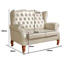 Ver imagem 3 de Conjunto Imperador Sofá com Poltronas Chesterfield Decoração Retrô Vintage