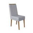 Ver imagem 7 de Conjunto Sala de Jantar Tampo de Vidro 6 Cadeiras Madeira Maciça Eucalipto Londres Yescasa