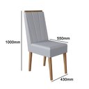 Ver imagem 4 de Conjunto Sala de Jantar Tampo de Vidro 6 Cadeiras Madeira Maciça Eucalipto Londres Yescasa