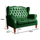 Ver imagem 3 de Conjunto Imperador Sofá com Poltronas Chesterfield Decoração Retrô Vintage Verde