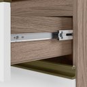 Ver imagem 5 de Cozinha Completa Modulada Paneleiro Microondas 4 Peças 100% MDF Angelita Branco/Carvalho Tok/UV
