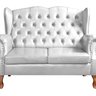 Conjunto Imperador Sofá com Poltronas Chesterfield Decoração Retrô Vintage - 4
