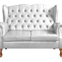 Ver imagem 4 de Conjunto Imperador Sofá com Poltronas Chesterfield Decoração Retrô Vintage Branco