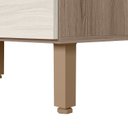 Ver imagem 7 de Cozinha Completa Modulada Paneleiro Microondas 4 Peças 100% MDF Angelita Branco/Carvalho Tok/Bianco