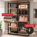Ver imagem 5 de Guarda-roupas Genialflex Closet Mod 2 Gav Freijó Preto Fosco