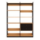 Ver imagem 2 de Guarda-roupas Genialflex Closet Mod 2 Gav Freijó Preto Fosco