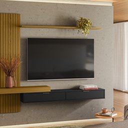 Painel para Tv até 65 Polegadas Italy Ripado Frizz - 1