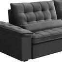 Ver imagem 5 de Sofá Retrátil Reclinável para Sala 4 Lugares 290cm Maresi F04 Veludo Cinza Escuro - Lyam Decor