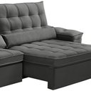 Ver imagem 6 de Sofá Retrátil Reclinável para Sala 4 Lugares 290cm Maresi F04 Veludo Cinza Escuro - Lyam Decor