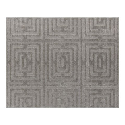 Tapete Sala Quarto Realce Antiderrap. 2,00x2,50 Eden Cinza