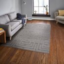 Ver imagem 2 de Tapete Sala Quarto Realce Antiderrap. 2,00x2,50 Eden Cinza
