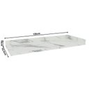 Ver imagem 2 de Tampo 135cm Balcão Canto Cozinha Flórida Branco/Calacatta