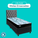 Ver imagem 4 de Kit Cama Box + Cabeceira + Colchão Solteiro Molas Ensacadas - Life Gold - Paropas