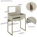 Ver imagem 4 de Penteadeira Industrial Lady Design Inovador Bege/Off White