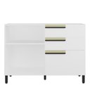 Ver imagem 6 de Balcão 120cm 1 Porta 2 Gavetas 1 Porta Temperos Cozinha Flórida