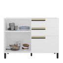 Ver imagem 5 de Balcão 120cm 1 Porta 2 Gavetas 1 Porta Temperos Cozinha Flórida