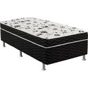 Ver imagem 3 de Cama Box Solteiro Conjugada Unyco D28 Ortopédico Floral e Preta