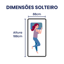 Ver imagem 6 de Cama Box Solteiro Conjugada Unyco D28 Ortopédico Floral e Preta