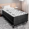 Cama Box Solteiro Conjugada Unyco D28 Ortopédico Floral e Preta - 2