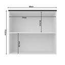 Ver imagem 4 de Armário Aéreo 80cm 2 Portas Cozinha Flórida Branco/Artico