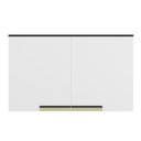 Ver imagem 2 de Armário Aéreo 120cm 2 Portas Branco Ártico Cozinha Flórida Artico