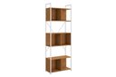 Ver imagem 2 de Estante Desk Multiuso Alta com 3 Nichos Canela/branco