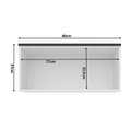 Ver imagem 4 de Armário Aéreo 1 Porta Basculante 80cm Branco Ártico Cozinha Flórida Artico