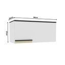 Ver imagem 3 de Armário Aéreo 1 Porta Basculante 80cm Branco Ártico Cozinha Flórida Artico