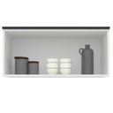 Ver imagem 5 de Armário Aéreo 1 Porta Basculante 80cm Branco Ártico Cozinha Flórida Artico
