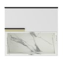 Ver imagem 2 de Armário Aéreo 80cm 1 Porta Basculante 1 Nicho Cozinha Flórida Branco/Ártico/Calacatta