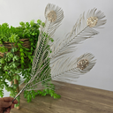 Ver imagem 2 de Galho Pena Pavão Silicone 90cm
