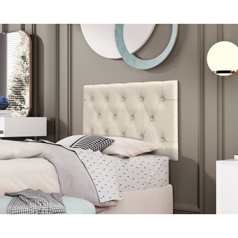 Cabeceira Painel Cama Box Solteiro Ibiza 0,90 Areia
